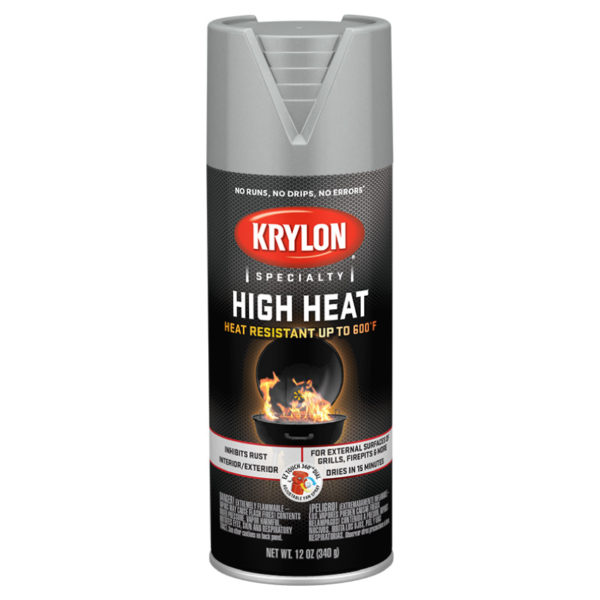 Аэрозольная высокотемпературная краска Krylon High Heat Aluminum 1407
