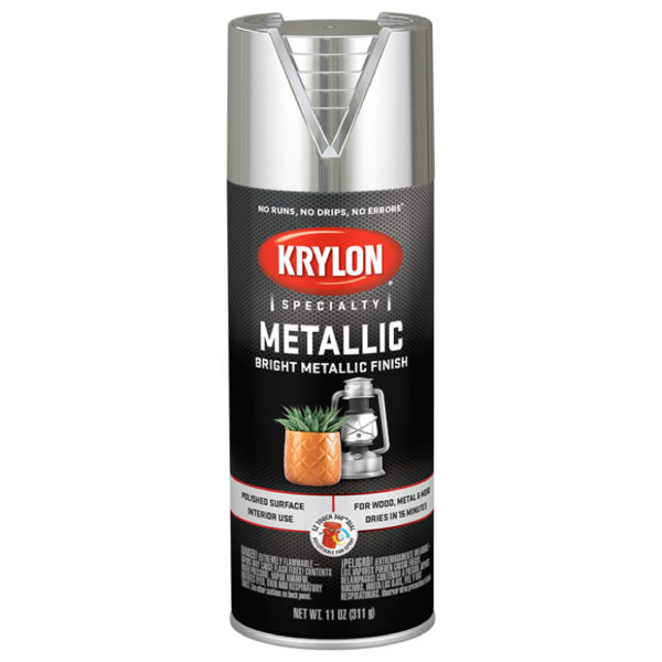 Аэрозольная краска Krylon Metallic Bright Silver 1401